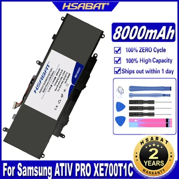 HSABAT AA-PLZN4NP 8000mAh Dizüstü Pil için Samsung ATIV PRO XE700T1C XQ700T1C XQ700T1C-A52 Serisi 1588-3366 Piller