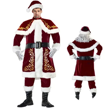 Noel Noel Baba Takım Elbise Kostüm Cosplay Noel Baba Giysileri Elbise Noel Kostüm Takım Elbise Erkekler Kadınlar