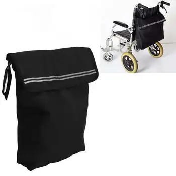 Ayarlanabilir Tekerlekli Sandalye sırt çantası Yansıtıcı Şerit Haddeleme Yürüyüşe Depolama Aksesuarları Yaşlı Engelli Engelli
