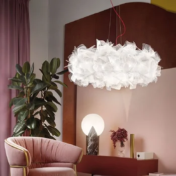 Iskandinav akrilik Çiçek şekli kolye ışıkları Modern LED yaratıcı oturma odası yatak odası restoran Cafe kapalı duvar süsü asılı Lamba