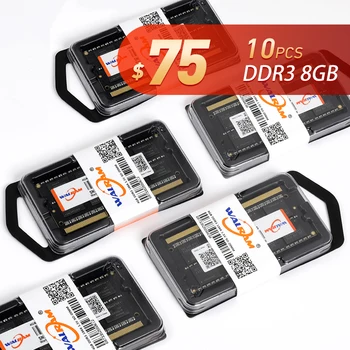 10 ADET WALRAM DDR3 8 GB 4 GB dizüstü Ram 1333 1600 1866 MHZ PC3 10600 12800 1.5 V Memoria Ram ddr3L1.35V Dizüstü Bellek Intel AMD İçin