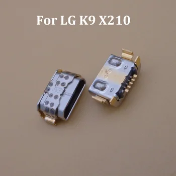 50-100 adet LG K9 X210 LM-X210EM LMX210EM şarj portu Konektörü mikro usb Konektörü Jakı mikro USB Soket Şarj Cihazı