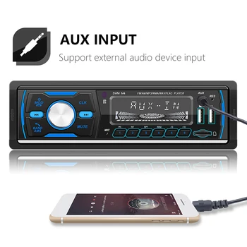 Tek 1Din Araba Stereo MP3 Çalar Dash Autoradio Kafa Ünitesi Bluetooth USB AUX FM Radyo Stereo Ses Efekti