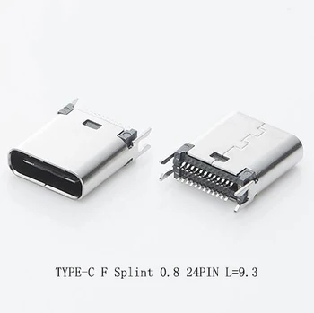 10 adet USB 3.1 Tip-C Konektörü 24PİN Atel 0.8 Dişi jak soketi Terminali Telefon Dizüstü Dizüstü Kuyruk Şarj