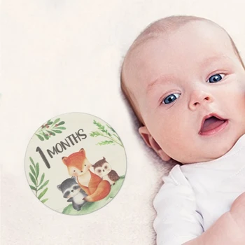 6 Paket Bebek Kilometre Taşı Kartları Bebek Diskleri Kilometre Taşı Kartları Doğum Kartları Bebek Duş Yenidoğan Fotoğraf Hediye A2UB