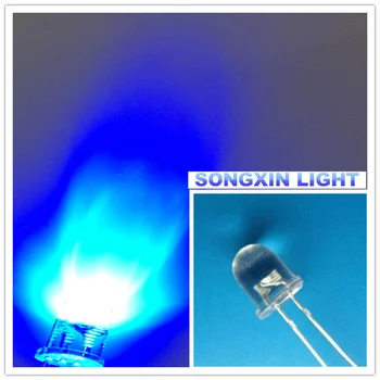 XIASONGXIN ışık 1000 adet 8mm Mavi LED lamba-Ultra Parlak Mavi LED'ler DIY 8mm ışık yayan diyot