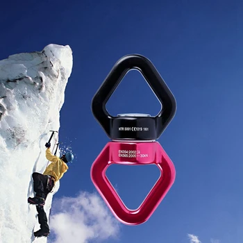 Açık Kaya Tırmanışı Evrensel Halka halat Döner Konnektör Yoga Rotasyon Halkası Evrensel Tekerlek Rulman