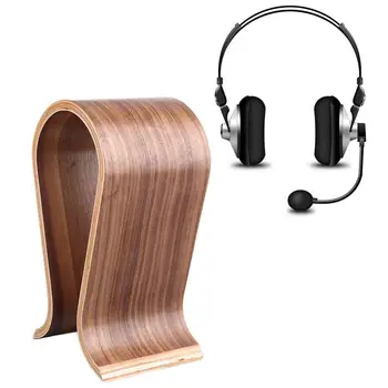 Evrensel U Şekli Ahşap Kulaklık Standı Tutucu Kulaklık Askısı ahşap kulaklık Masası sergileme rafı raf stand braketi