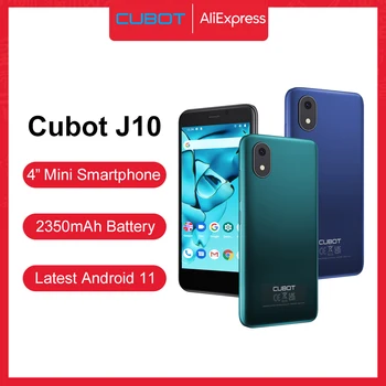 Cubot J10 Smartphone 4 İnç Mini Ekran 5MP Arka Kamera 2350mAh Android 11 Çift SIM Kart Telefon Yüz KİMLİĞİ Ucuz cep telefonu 3G