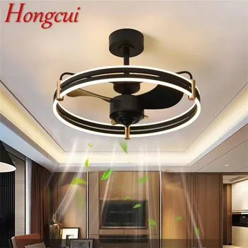 Hongcuı nordic ışıklı tavan fanı Modern Basit Yaratıcı Tasarım Uzaktan Kumanda İle LED Dekor Ev Oturma Odası yatak odası lambası