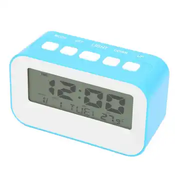 LCD Çocuk Çalar Saat Sıcaklık Göstergesi Yatak Odası için küçük dijital çalar saat