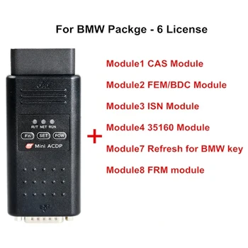 Yanhua Mini ACDP Anahtar Programcı için BMW CAS FEM BDC ISN Yenileme Anahtar ve FRM Modülü 1/2/3/4/7/8