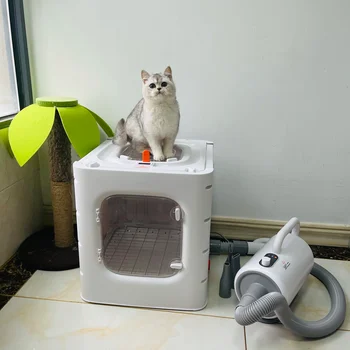 Kedi Bakım Kurutma Kutusu Evcil Katlanabilir Ev Kurutucular Köpek Su Blower Pet Saç Banyo üfleme makinesi için Küçük Orta Hayvanlar