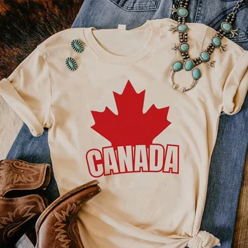 Kanada t-shirt kadın streetwear Tee kadın tasarımcı giyim