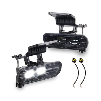 1 Çift Yüksek Yoğunluklu Siyah LED Ön Sis Farları Chevrolet Silverado 99-02 Tahoe 00-06 Güçlendirme