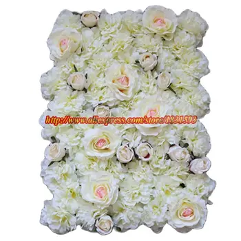 10 adet / grup Yapay ipek gül çiçek duvar düğün zemin dekorasyon çiçek koşucu düğün sahne dekorasyon TONGFENG