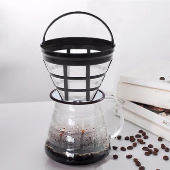 Yeniden kullanılabilir kahve filtresi Sepeti Fincan Tarzı Kahve Makinesi Süzgeç Örgü Kahve Filtresi Bira Aracı Mutfak