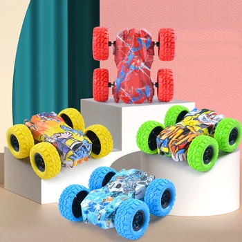 Sevimli Araç Oyuncaklar Crashworthiness Ve Düşme Direnci Güvenlik Paramparça Geçirmez Model Çocuk Komik Oyuncak Çocuklar İçin Çift Taraflı Atalet Araba