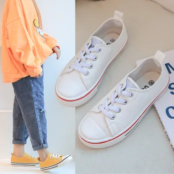 Yeni Rahat Çocuk Ayakkabı Yürüyor Çocuk Bebek Düz Renk düz ayakkabı Erkek Kız Kore Slip-ons Ayakkabı Genç Yumuşak tabanlı kanvas ayakkabılar
