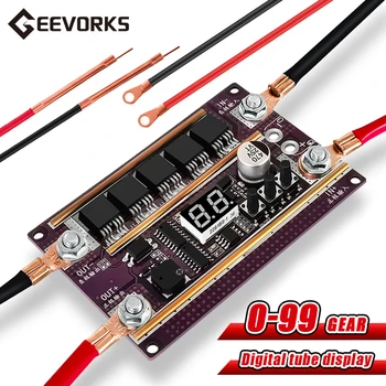 Geevorks Mini Nokta Kaynakçı 99 Dişliler Güç Mini Nokta kaynak makinesi kontrol panosu için 18650 Pil 0.1-0.3 mm Nikel Levha