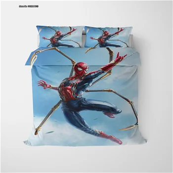 Moda Örümcek Adam Serisi nevresim takımı 3D Dijital Baskı Yatak Odası Dekorasyon Ev Tekstili Nevresim Yastık Kılıfı