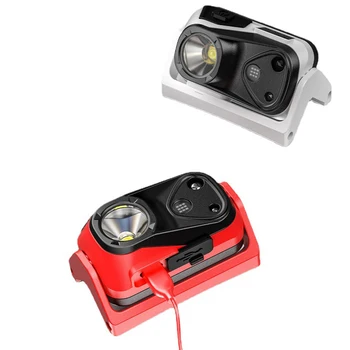 Taşınabilir Kafa Lambası El Feneri Akıllı Sallayarak Sensörü Şarj Edilebilir Kafa monte El Feneri 4 Modları Yürüyüş Balıkçılık Koşu için