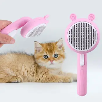 Pet Saç Fırçası Paslanmaz Çelik İğneler Pet Saç temizleme fırçası Kedi Köpek Yavru Yavru bakım tarağı Pet Malzemeleri evcil hayvan fırçası