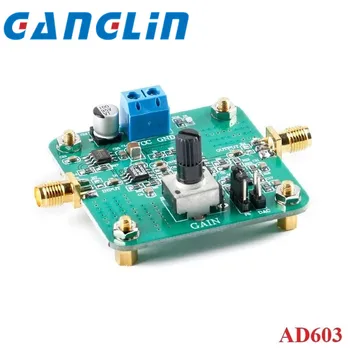 Módulo amplificador de ganancia ajustable AD603, placa controladora de voltaje AGC DA, entrada de ganancia sintonizable programa