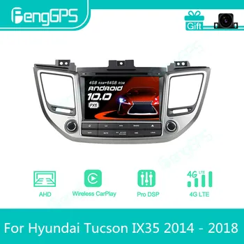 Hyundai Tucson için IX35 2014 - 2018 araba android radyosu Stereo Multimedya DVD oynatıcı 2 Din Autoradio GPS Navigasyon PX6 Ünitesi