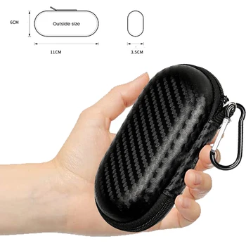 Kulaklık Kılıfı Kulaklık Taşıma Çantası Tutucu EVA Kulaklık saklama çantası Küçük Kapak Fermuarlı Kese Kulak İçi Kulaklık Şarj Kablosu Kılıfı