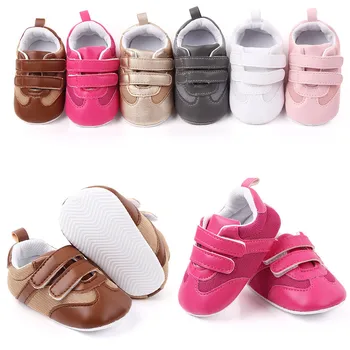 Bebek Ayakkabıları Erkek Kız Yenidoğan Bebek Yürüyor Rahat Konfor Taban kaymaz Pu Deri Beşik Moccasins Ayakkabı İlk Yürüyüşe