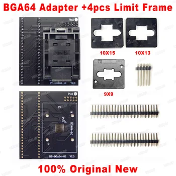 BGA64 EMMC Adaptörü RT809H Programcı RT-BGA64-01 Soket 1.0 mm aralığı çerçeve 11X13MM 10X15MM 9X9MM
