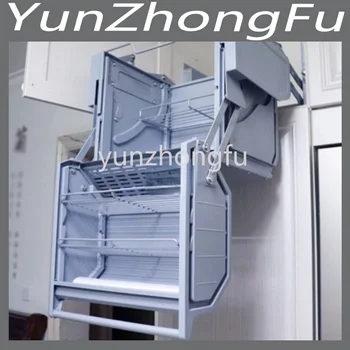 Sönümlü katamaran depolaması için buzdolabına uygun üst dolaplar yüksekliği ayarlanabilir sepetler büyük kapasiteli dolaplar