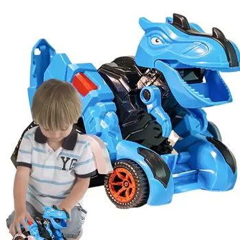 Geri çekin Araba Oyuncak Dinozor Şekli Dönüştürme Araç Oyun Setleri Çocuk Taşıma Playset oyuncak arabalar Ev Okulu İçin