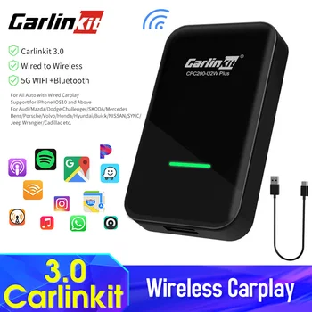 Carlinkit 3.0 Kablosuz Carplay Apple Carplay USB Dongle Tak Ve Çalıştır Araba Navigasyon Multimedya Oynatıcı için Audi / Benz / Volkswagen