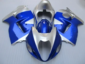 Marka Yeni Çin fairing kitleri için Suzukı 1996 1997 1998 1999 2007 GSX 1300R GSXR1300 mavi gümüş motosiklet parçaları