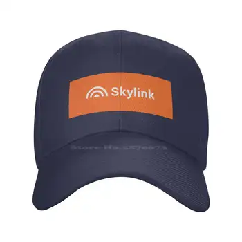 Skylink Logo Moda kaliteli Denim kap Örme şapka Beyzbol şapkası