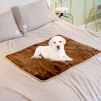 Kabarık Yumuşak köpek battaniyesi Flanel Su Geçirmez evcil hayvan battaniyesi Pet Mat Kalın Köpek Yavru yatak battaniyesi Yıkanabilir Bulanık Battaniye Köpekler Kediler için