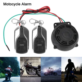 Motosiklet Hırsızlık Koruma motosiklet alarmı Güvenlik Sistemi Çift Uzaktan Kumanda 12V Bisiklet Scooter Motor Alarm Sistemi