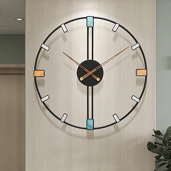 Kuvars Benzersiz Saat İskandinav Sessiz Unisex Sıradışı Estetik duvar saati Orijinal Sanat Endüstriyel Modern Horloge Duvar Dekor Makrome