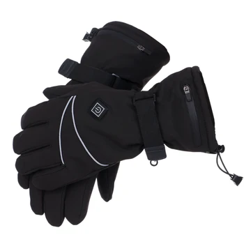 Elektrikli ısıtma eldivenleri kış sıcak dokunmatik ekran kayak eldivenleri ısıtmalı eldiven el ısıtıcıları açık tırmanma yürüyüş kayak bisiklet