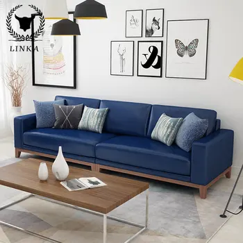 Modern ışık lüks oturma odası kanepe İskandinav basit deri kanepe üç koltuk kanepe ofis kullanımı için tasarım kanepe özelleştirme