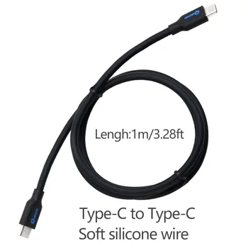 100W USB C Tip-C Kablo Hızlı Şarj Tetik Güç Kablosu şarj kablosu Dönüştürücü Tel 1m TS101 T85 GD300 havya