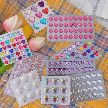 2020 YENİ Varış Kız Kalp Elmas renkli çıkartmalar Albümü Telefon Dekoratif Parti Scrapbooking DIY Okul Kırtasiye Zanaat Etiket