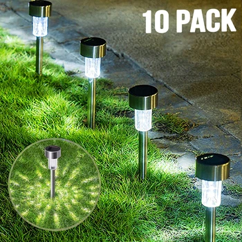 LED Güneş dış mekan ışıkları Bahçe Lambası Güneş Enerjili Su Geçirmez Peyzaj Yolu Açık Yard Arka Bahçe Çim Veranda Dekoratif