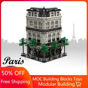 4204 ADET Özelleştirilmiş MOC Paris Boulangerie ve Stüdyo sokak görünümü Modeli Yapı Taşları Tuğla Çocuk doğum günü oyuncakları Yılbaşı hediyeleri