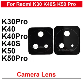 Redmi için K30 K40 K50 Pro k40s k50Pro Sadece Arka Arka Kamera Lens Çerçeve Olmadan Yedek Parçalar