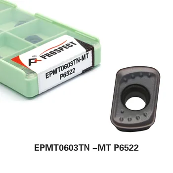 10 Adet EPMT0603TN-MT P6522 P7320 Yüksek Kaliteli CNC torna Hızlı Besleme Freze Uçları İçin Uygun Özel Çelik Ve Paslanmaz Çelik