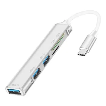 Tip-C Kablo Hub 5-in-1 İle SD / TF Yuvası Veri İletim USB3. 0 Genişleme Dock yüksek performanslı çip pc bilgisayar Laptop için