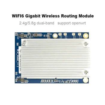 Ücretsiz kargo Sıcak Satış Hilink OpenWrt WiFi6 AX Gigabit 5G Çift frekanslı Seri Port WiFi Modülü HLK-RM60 128M RAM 16M SPI Flash
